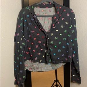 PINK Pajama Crop Set